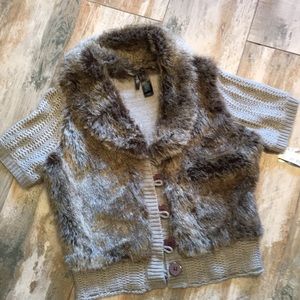 💫Beautiful faux fur sweater